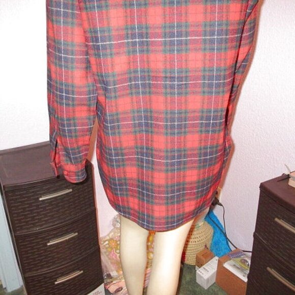 Vtg Pendleton Wool Shirt Mens Size M Tartan Button Up Western Cowboy USA Made - Picture 10 of 11